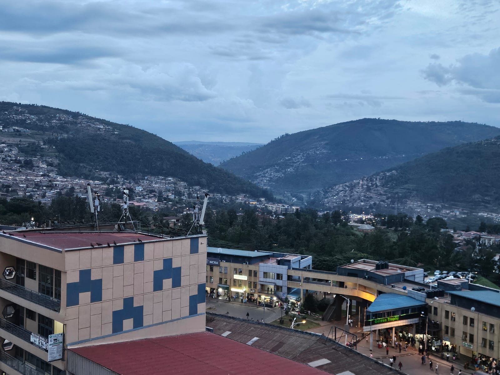 Hills around Kigali city in Rwanda