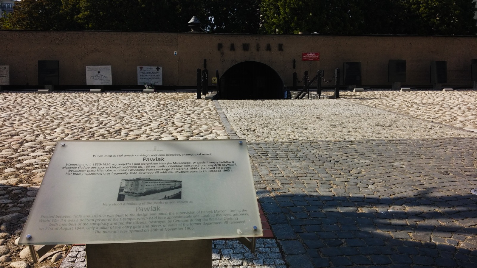 Pawiak Prison Museum in Warsaw, Poland