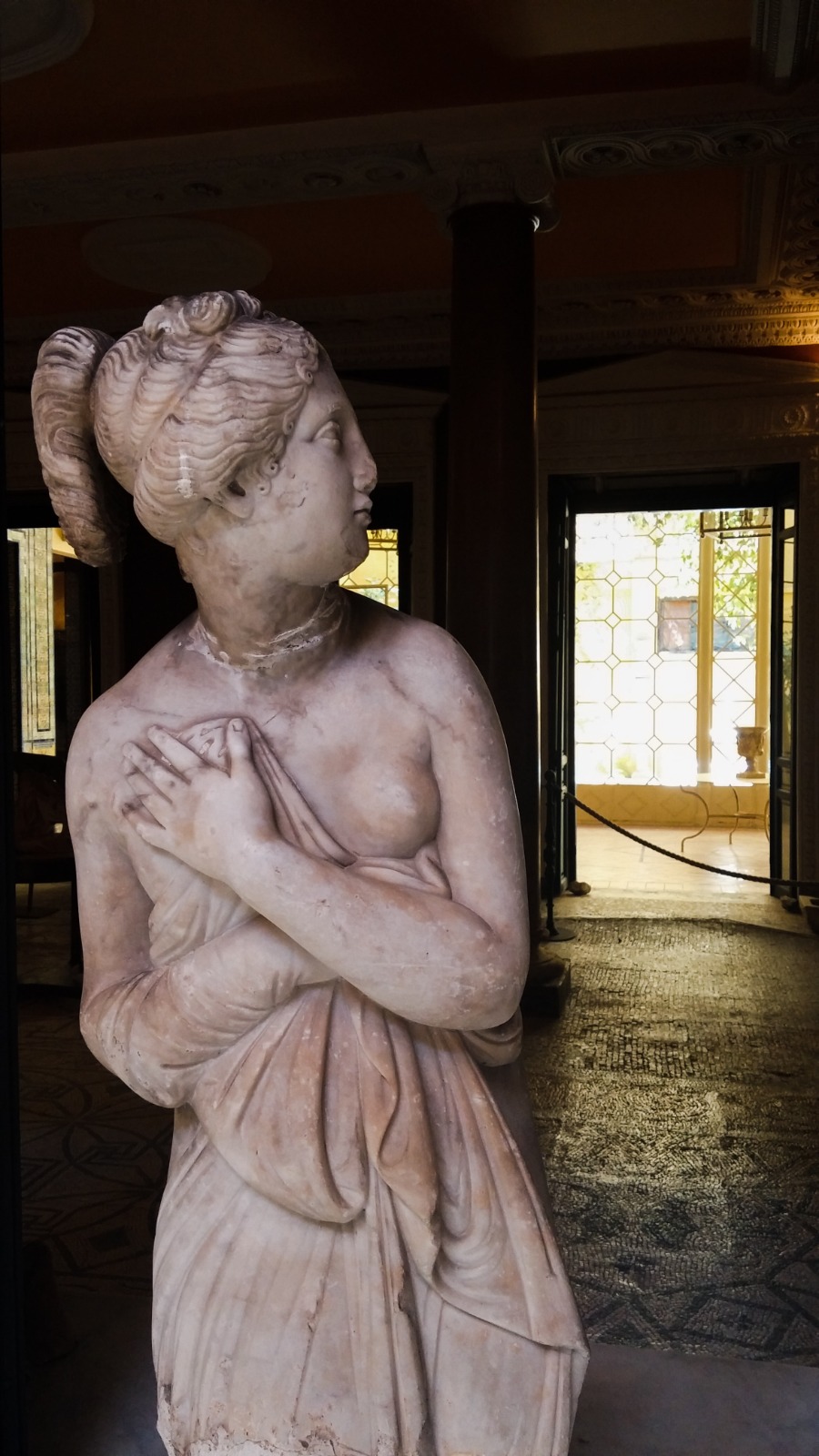 Marble sculpture at Palacio de la Condesa de Lebrija