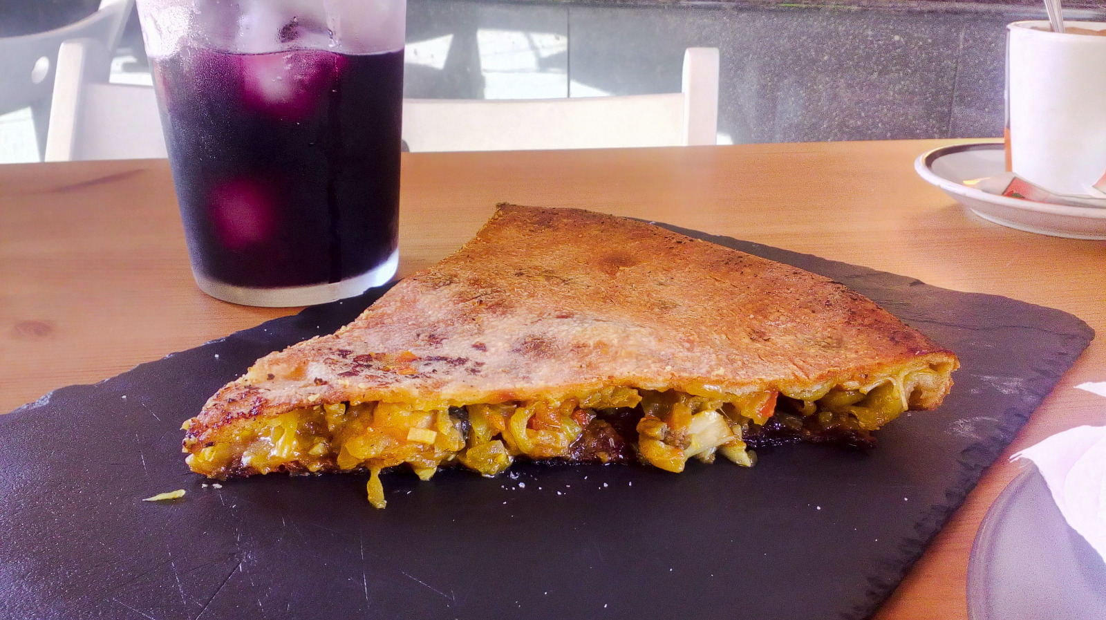 Empanada Gallega with Tinto de Verano in Galicia, Spain